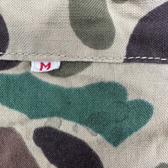 Vintage Camouflage Hunting Shirt Button Down Size Medium Retro Camo READ - Picture 4 of 11